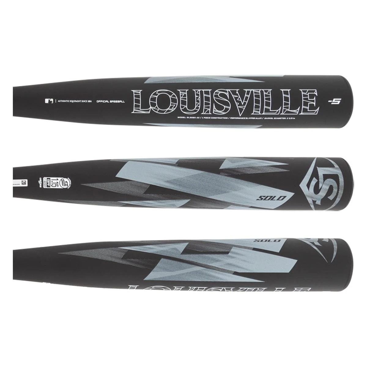 Flash Sale π₯° 2022 Louisville Slugger Solo -5 USSSA Baseball Bat: WTLSLS6B0522 Black, Grey, Silver π 4 Flash Sale π₯° 2022 Louisville Slugger Solo -5 USSSA Baseball Bat: WTLSLS6B0522 Black, Grey, Silver π - Image 2
