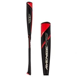 Budget 👏 2022 Axe Avenge Pro -10 USA Baseball Bat: L142JP Black, Grey, Red 😉