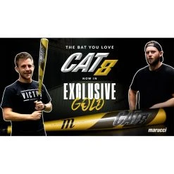 Discount ❤️ Marucci CAT8 -5 USSSA Baseball Bat: MSBC85GB Gold ✔️