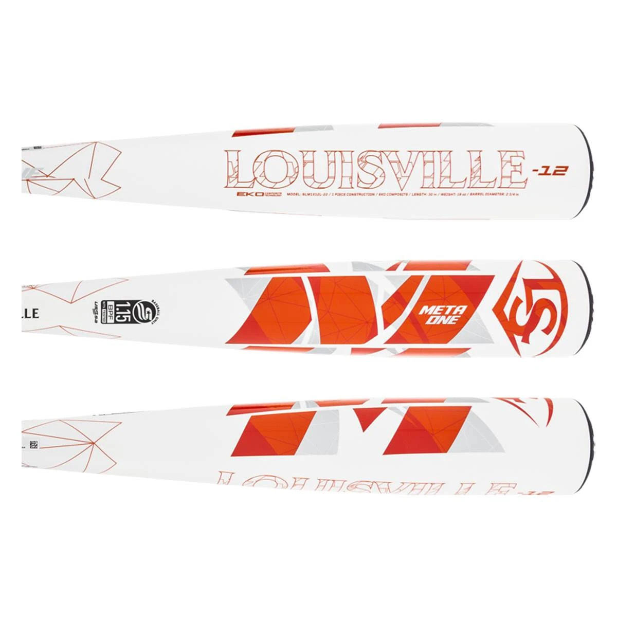 Cheap π― 2022 Louisville Slugger Meta ONE -12 USSSA Baseball Bat: WBL2531010 Orange, White π 4 Cheap π― 2022 Louisville Slugger Meta ONE -12 USSSA Baseball Bat: WBL2531010 Orange, White π - Image 2