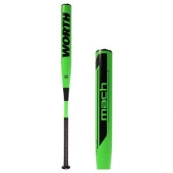 Budget 👏 Worth Mach 1 Cobra Jet 428 13.5" XL USA Slow Pitch Softball Bat: WM21MA Black, Green ✨