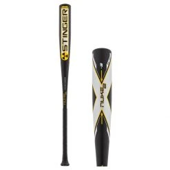 Best Sale 😉 Stinger Bat Co 2022 Stinger NUKE 2 BBCOR Baseball Bat: BBNUKE23 Black, Silver, Yellow 🤩