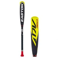 Best Sale 🛒 2022 Easton ADV 360 -10 USA Baseball Bat: YBB22ADV10 Red, Yellow, Navy ✨