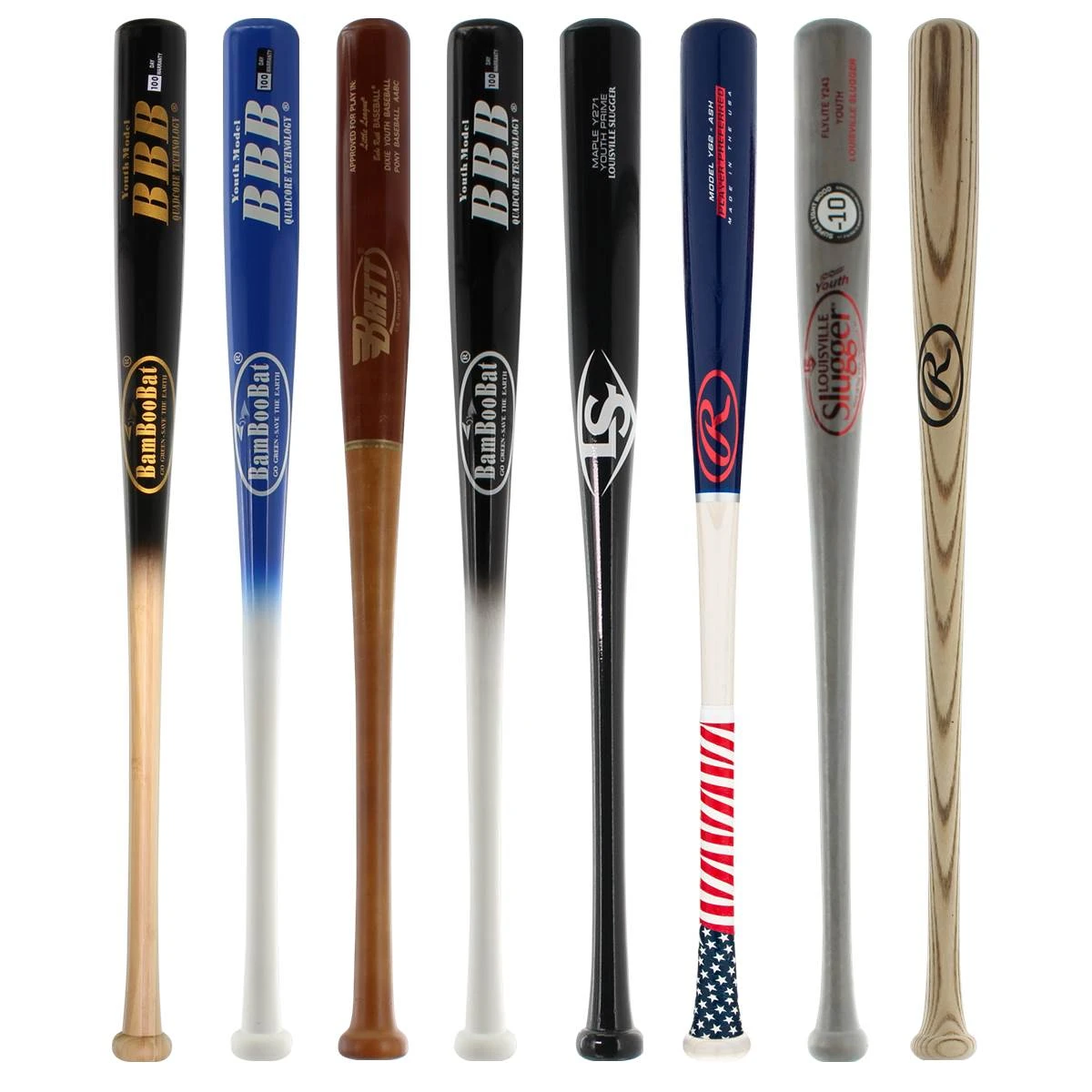 Hot Sale π JustBats Pick Your Pack - Youth Wood 2-Pack - Silver Grey, Black, White, Brown, Red, Blue, Natural β 5 Hot Sale π JustBats Pick Your Pack - Youth Wood 2-Pack - Silver Grey, Black, White, Brown, Red, Blue, Natural β - Image 3