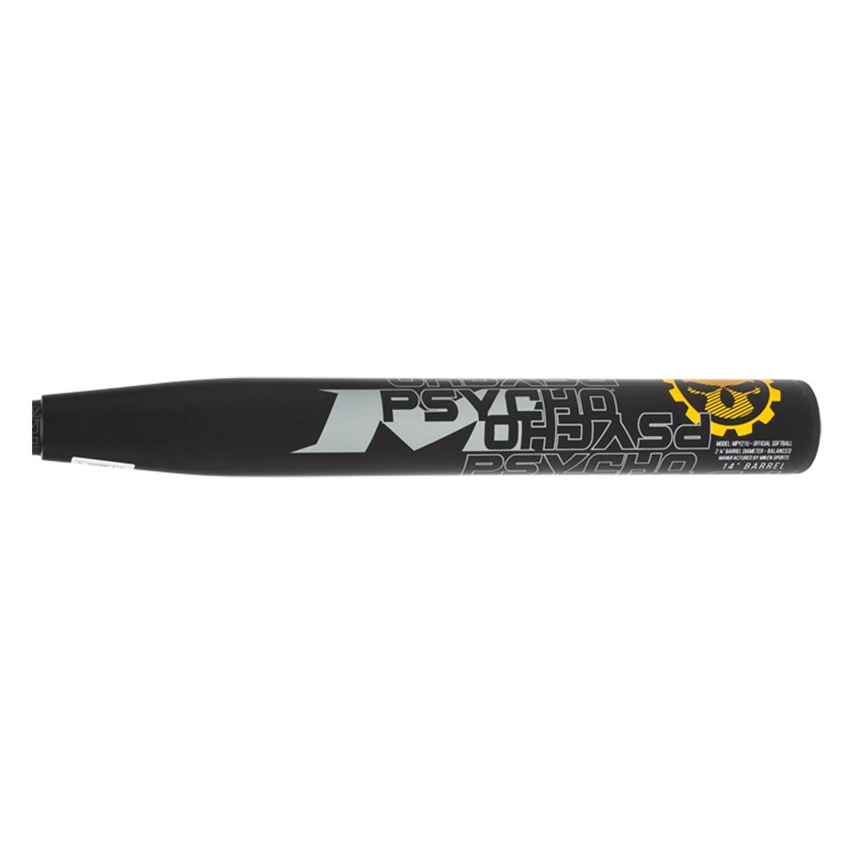 Promo ⌛ Miken Psycho 14" Balanced USSSA 240 Slow Pitch Softball Bat: MPY21U Black, Gold, Grey ❤️ 5 Promo ⌛ Miken Psycho 14" Balanced USSSA 240 Slow Pitch Softball Bat: MPY21U Black, Gold, Grey ❤️ - Image 3