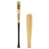 Hot Sale ⭐ BamBooBat Youth Big Barrel Bamboo Wood Baseball Bat: YBB-HBBN Black, Natural ⭐
