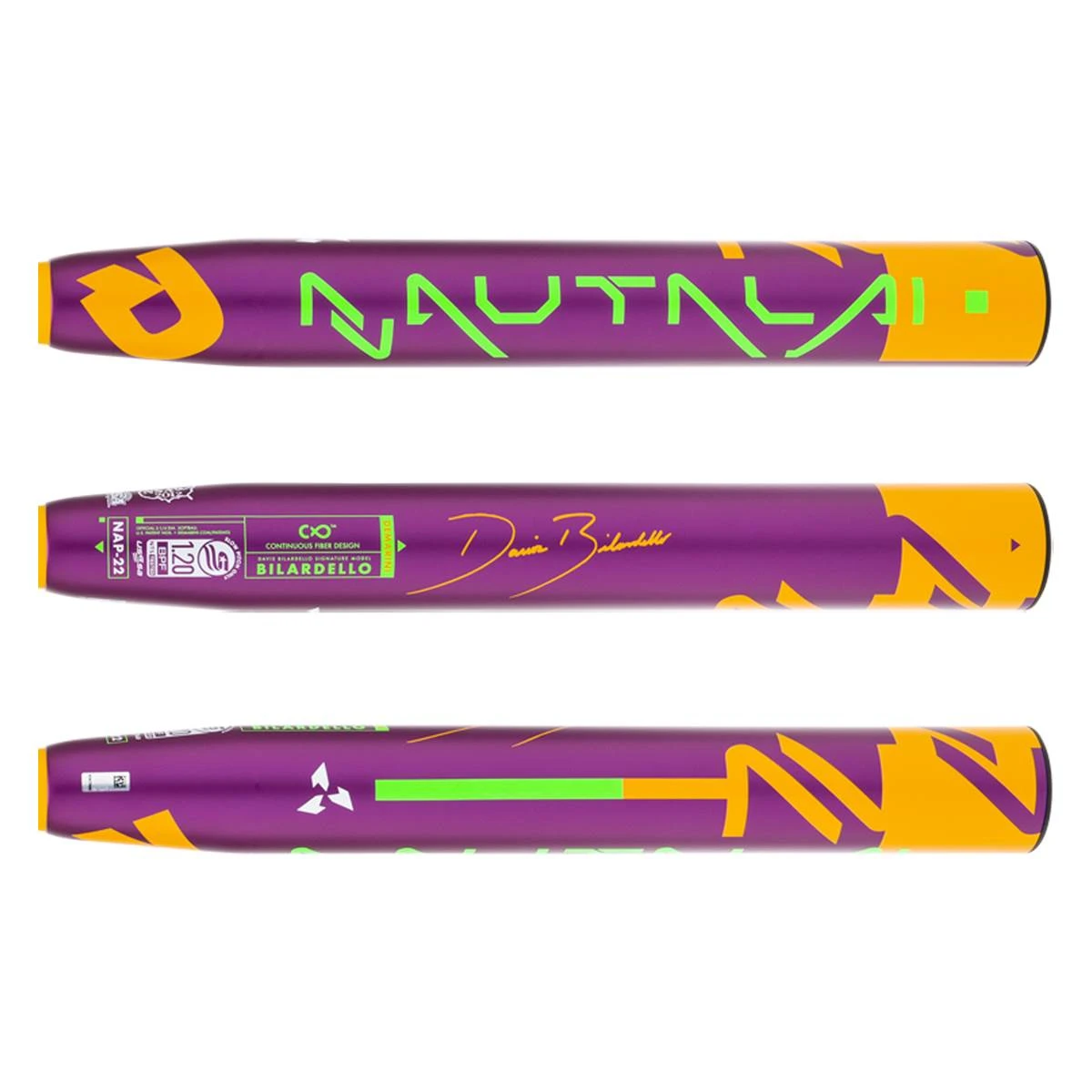 Best Sale βοΈ 2022 DeMarini Nautalai Davis Bilardello 13.5" Endload USSSA 240 Slow Pitch Softball Bat: WTDXNAP22 Orange, Purple π 4 Best Sale βοΈ 2022 DeMarini Nautalai Davis Bilardello 13.5" Endload USSSA 240 Slow Pitch Softball Bat: WTDXNAP22 Orange, Purple π - Image 2
