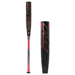 Promo ⌛ Rawlings Quatro Pro BBCOR Baseball Bat: BB1Q3 Black, Red ❤️