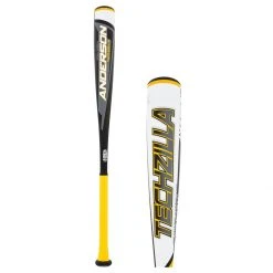Best deal 💯 2021 Anderson Techzilla -10 USSSA Baseball Bat: YB21ZILLA10 White, Yellow ⌛