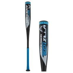 Cheapest 🎉 2022 Anderson Techzilla -5 USSSA Baseball Bat: YB22ZILLA5 Black, Blue 🔥