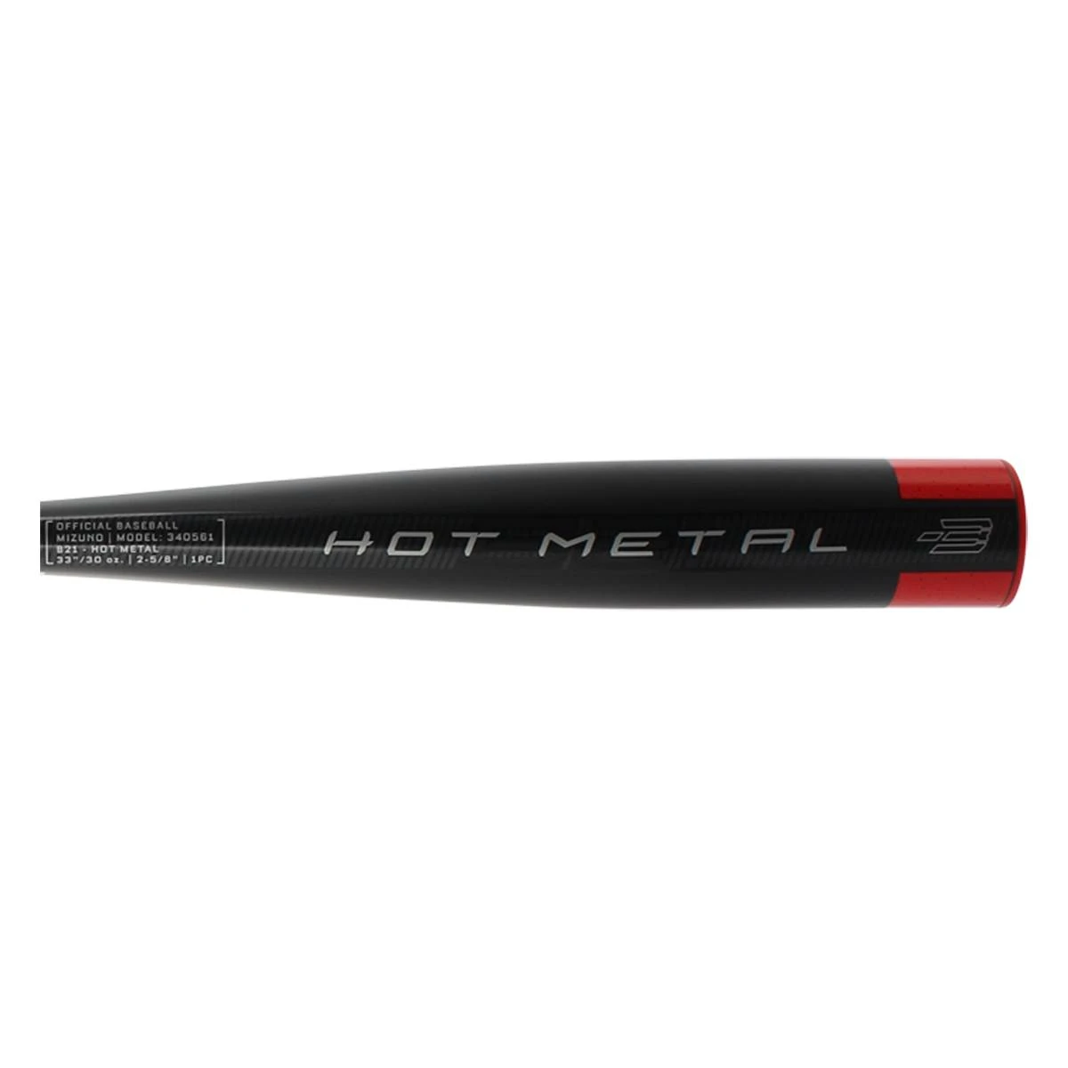 Cheap ⌛ Mizuno Hot Metal BBCOR Baseball Bat: BB21HM Black, Red ✔️ 5 Cheap ⌛ Mizuno Hot Metal BBCOR Baseball Bat: BB21HM Black, Red ✔️ - Image 3