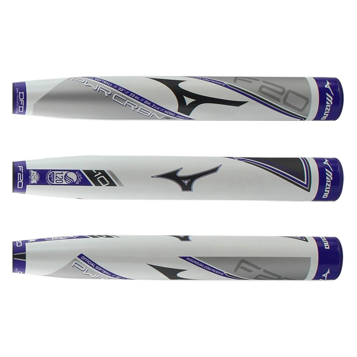 Cheap π€© Mizuno F20 PWR CRBN -10 Fastpitch Softball Bat: F20-PWR CRBN0 Purple, White β¨ 4 Cheap π€© Mizuno F20 PWR CRBN -10 Fastpitch Softball Bat: F20-PWR CRBN0 Purple, White β¨ - Image 2