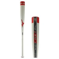 Brand new ⌛ Mizuno Hot Metal -8 USSSA Baseball Bat: SL21HM8 Red, White 👍