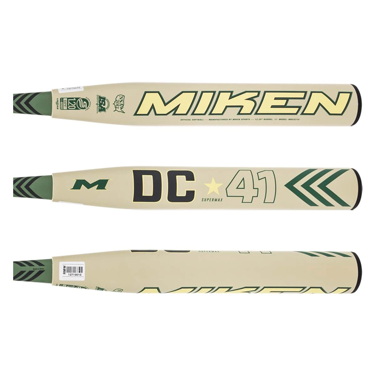 New π Miken DC-41 12.25" SuperMax USSSA 240 Slow Pitch Softball Bat: MDCX21U Black, Gold, Green β¨ 4 New π Miken DC-41 12.25" SuperMax USSSA 240 Slow Pitch Softball Bat: MDCX21U Black, Gold, Green β¨ - Image 2