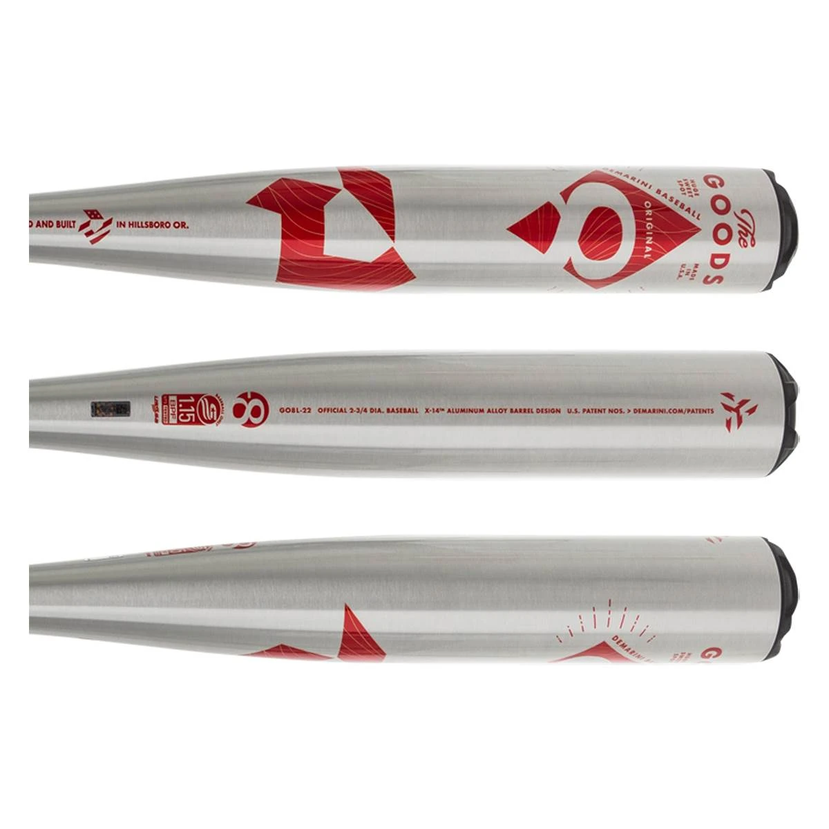 Budget π 2022 DeMarini The Goods ONE -8 USSSA Baseball Bat: WTDXGO822 Red, Silver βοΈ 4 Budget π 2022 DeMarini The Goods ONE -8 USSSA Baseball Bat: WTDXGO822 Red, Silver βοΈ - Image 2