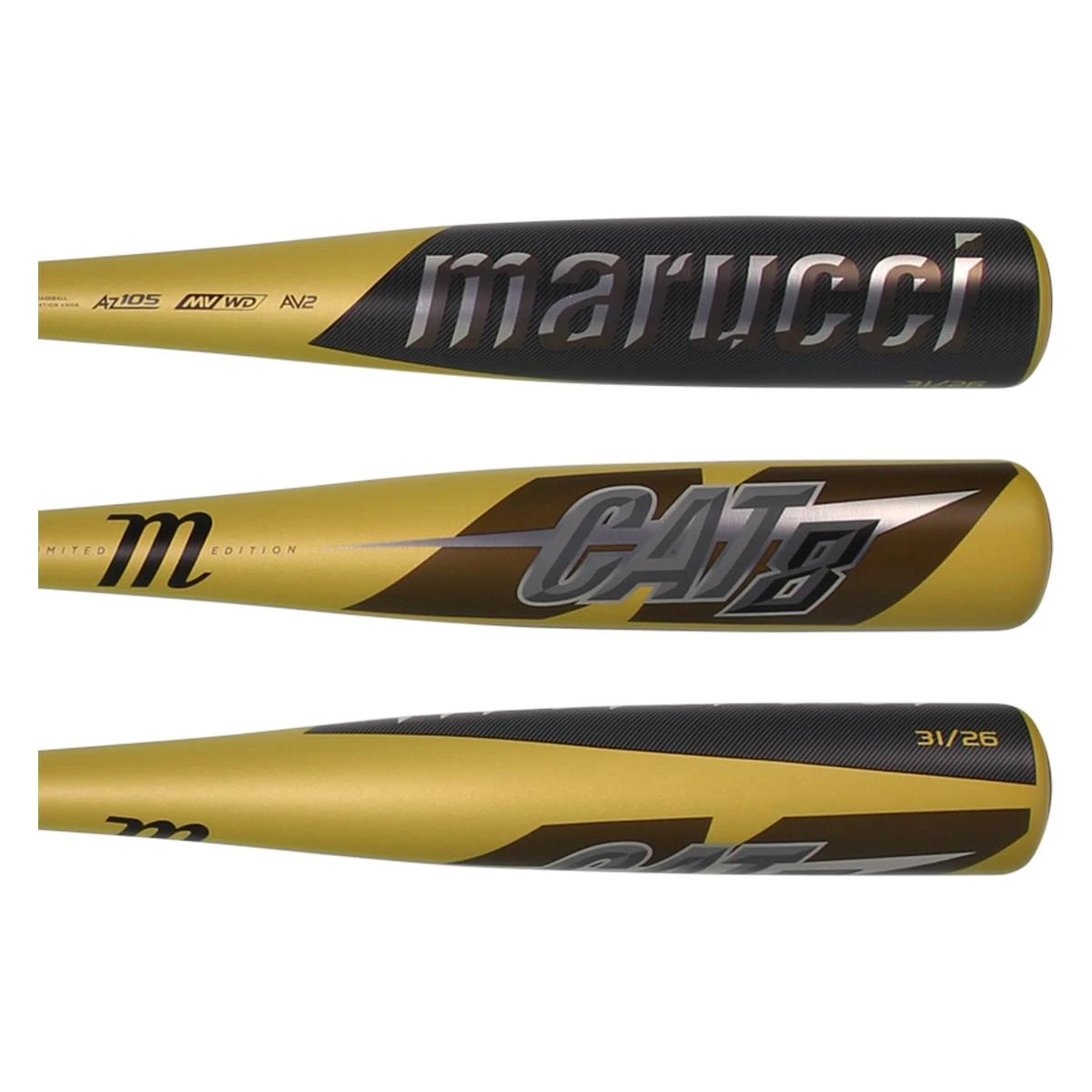 Discount ❤️ Marucci CAT8 -5 USSSA Baseball Bat: MSBC85GB Gold ✔️ 5 Discount ❤️ Marucci CAT8 -5 USSSA Baseball Bat: MSBC85GB Gold ✔️ - Image 3