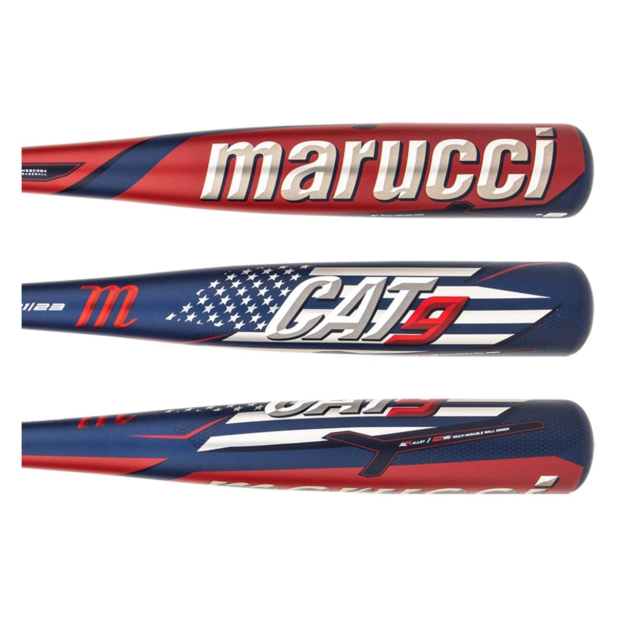 Discount π Marucci CAT9 Pastime -8 USSSA Baseball Bat: MSBC98A Blue, Red, White π€© 4 Discount π Marucci CAT9 Pastime -8 USSSA Baseball Bat: MSBC98A Blue, Red, White π€© - Image 2