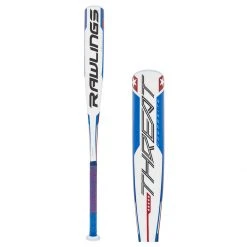 Promo 🌟 2022 Rawlings Threat -12 USSSA Baseball Bat: UT1T12 Blue, Red, White ❤️