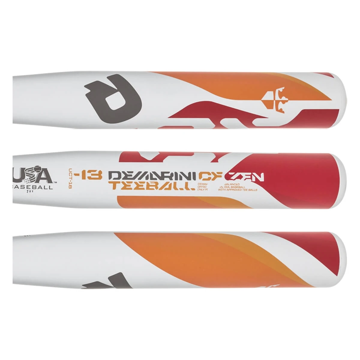Buy π DeMarini CF Zen -13 USA Tee Ball Bat: WTDXUCT Grey, Orange, Red π 4 Buy π DeMarini CF Zen -13 USA Tee Ball Bat: WTDXUCT Grey, Orange, Red π - Image 2