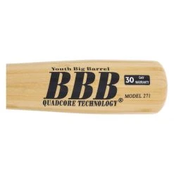 Hot Sale ⭐ BamBooBat Youth Big Barrel Bamboo Wood Baseball Bat: YBB-HBBN Black, Natural ⭐ -BaseBallBat Sales Store bcda 12 21 bamboobat youth big barrel bamboo wood baseball bat ybb hbbn 31493 4 l