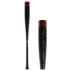 Cheap ⌛ Mizuno Hot Metal BBCOR Baseball Bat: BB21HM Black, Red ✔️