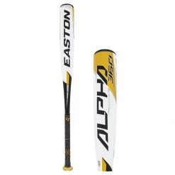 Hot Sale ❤️ Easton Alpha 360 -8 USSSA Baseball Bat: SL20AL8 White, Yellow 🌟