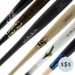 Best deal ✔️ JustBats Pick Your Pack - Adult Wood 3-Pack - Platinum Black, White, Blue, Natural, Maroon, Red, Brown, Gold, Grey, Navy 👏
