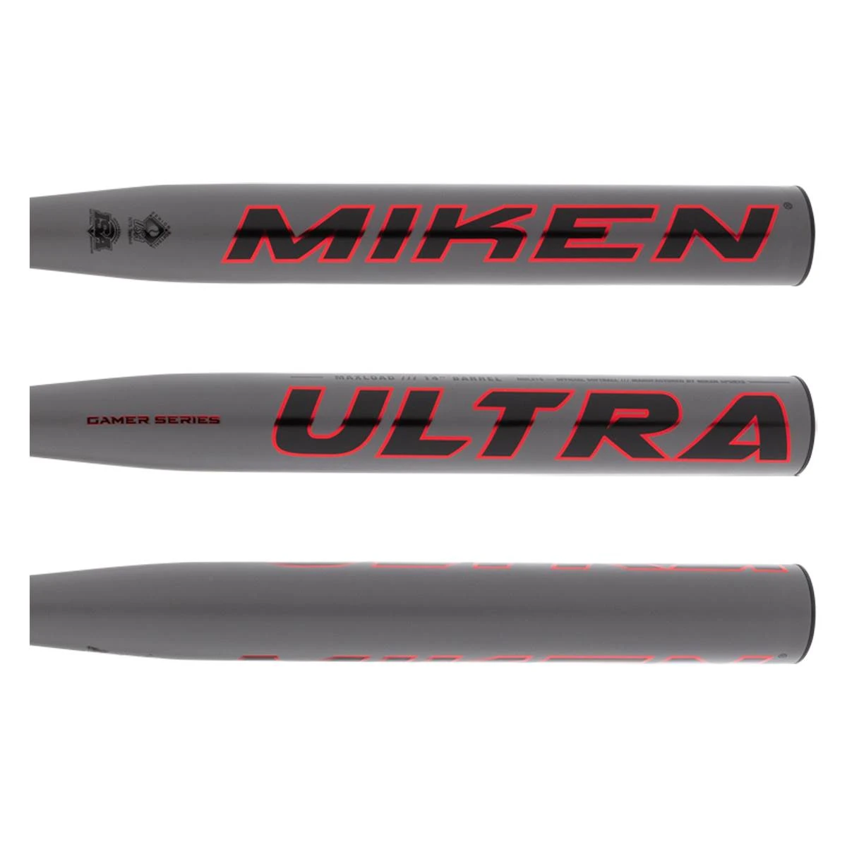 New β Miken Ultra Gamer Series 14" Maxload Senior Slow Pitch Softball Bat: MUL21S Black, Grey, Red π― 4 New β Miken Ultra Gamer Series 14" Maxload Senior Slow Pitch Softball Bat: MUL21S Black, Grey, Red π― - Image 2