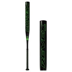 New ✔️ Miken Rev-Ex 14" Maxload USA Slow Pitch Softball Bat: MREV21 Black, Green 🛒
