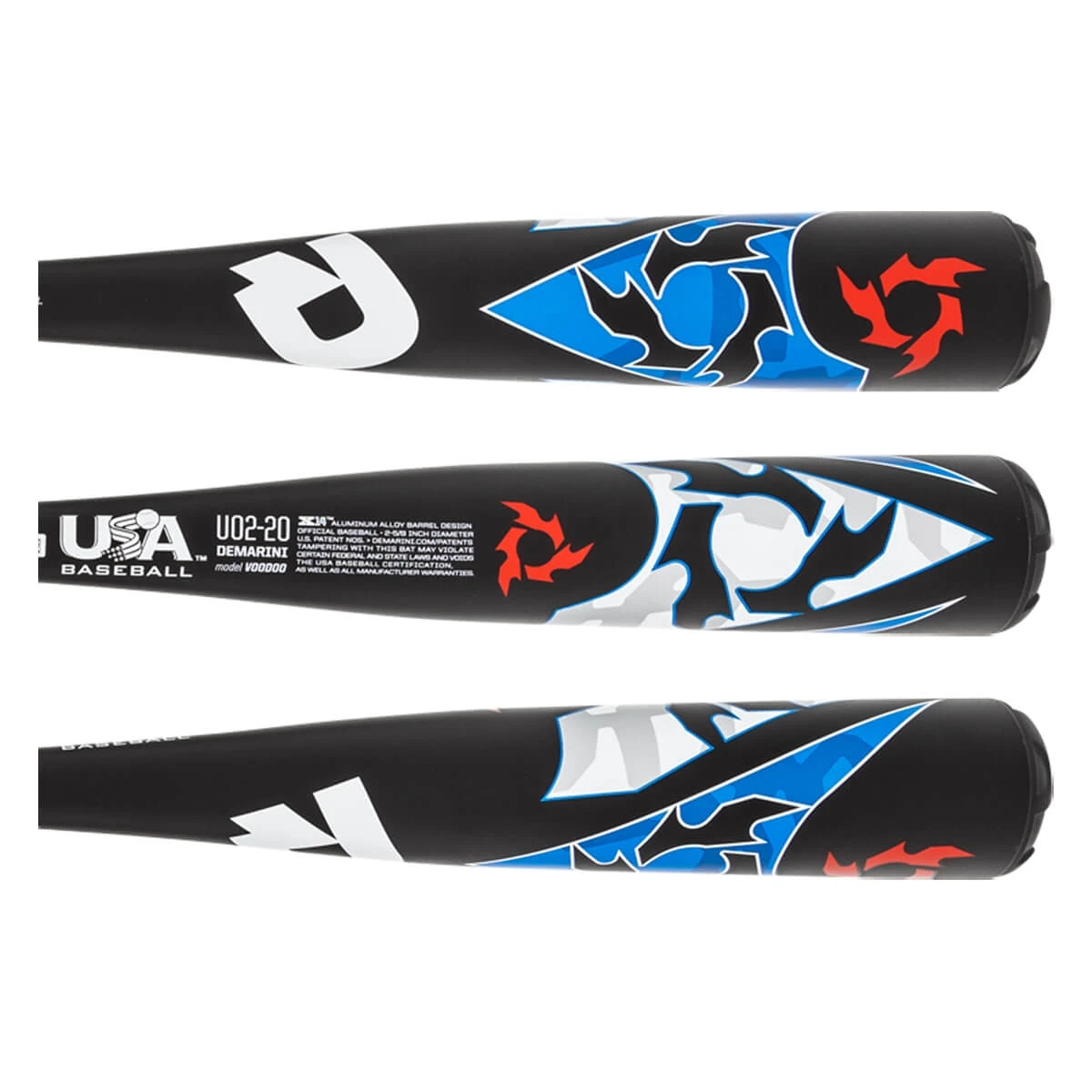 Brand new ✨ DeMarini Voodoo ONE -10 USA Baseball Bat: WTDXUO220 Black, Blue ⭐ 4 Brand new ✨ DeMarini Voodoo ONE -10 USA Baseball Bat: WTDXUO220 Black, Blue ⭐ - Image 2