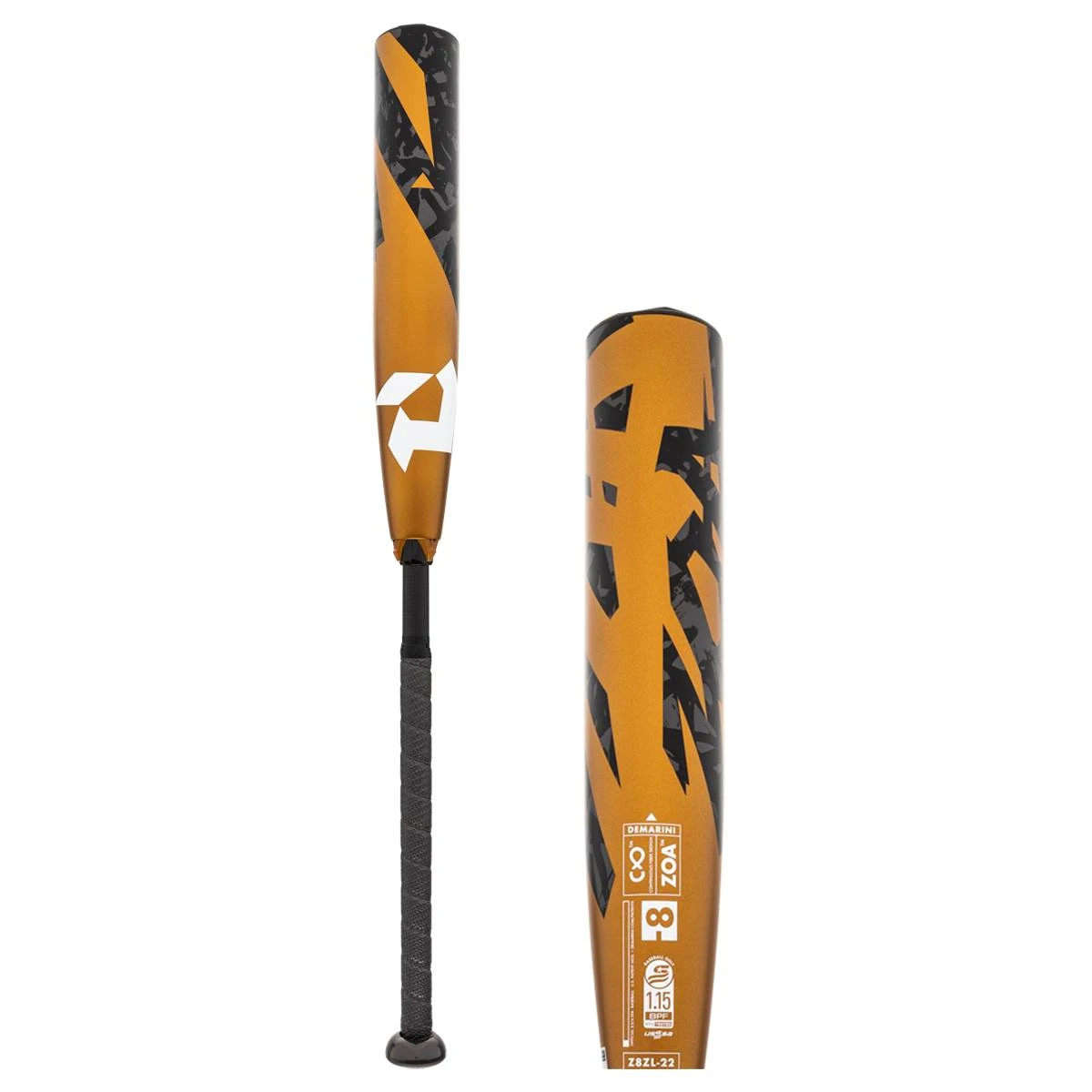 Budget βοΈ 2022 DeMarini Zoa -8 USSSA Baseball Bat: WTDXZ8Z22 Gold, Grey, Black 𧨠3 Budget βοΈ 2022 DeMarini Zoa -8 USSSA Baseball Bat: WTDXZ8Z22 Gold, Grey, Black π§¨