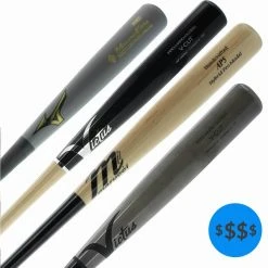 New ✨ JustBats Pick Your Pack - Adult Wood 2-Pack - Diamond Black, Grey, Natural, Brown, Blue ⭐