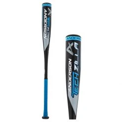 Flash Sale ✨ 2022 Anderson Techzilla -8 USSSA Baseball Bat: YB22ZILLA8 Black, Blue ✔️